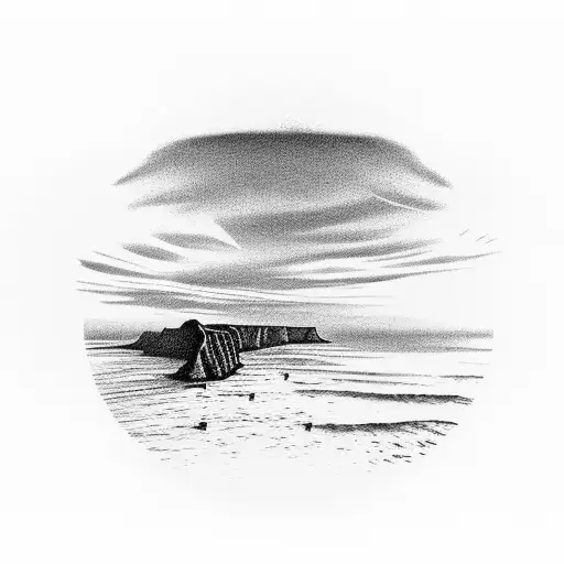 A Sunset Over The Na Pali Coastline In Kauai With Palm Trees Swaying In The Breeze