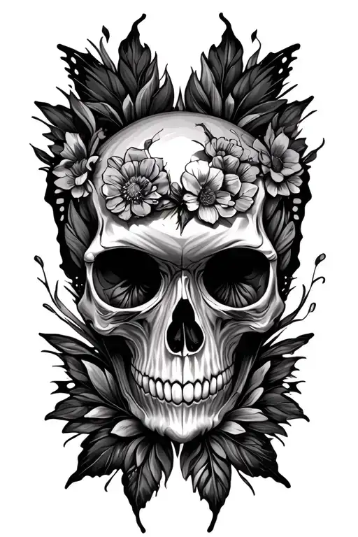 Butterfly Wirh Skull