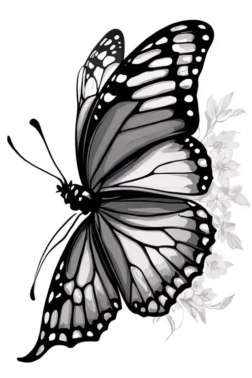 Butterfly Wirh Skull