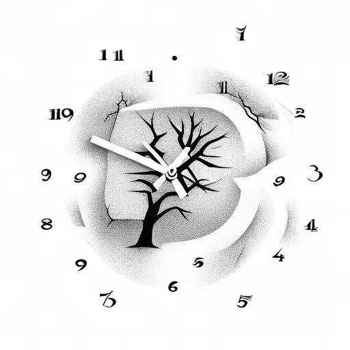 Birth Clocks Hanging From A Tree
