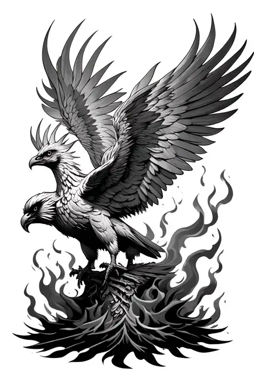 Phoenix Rising From The Ashes