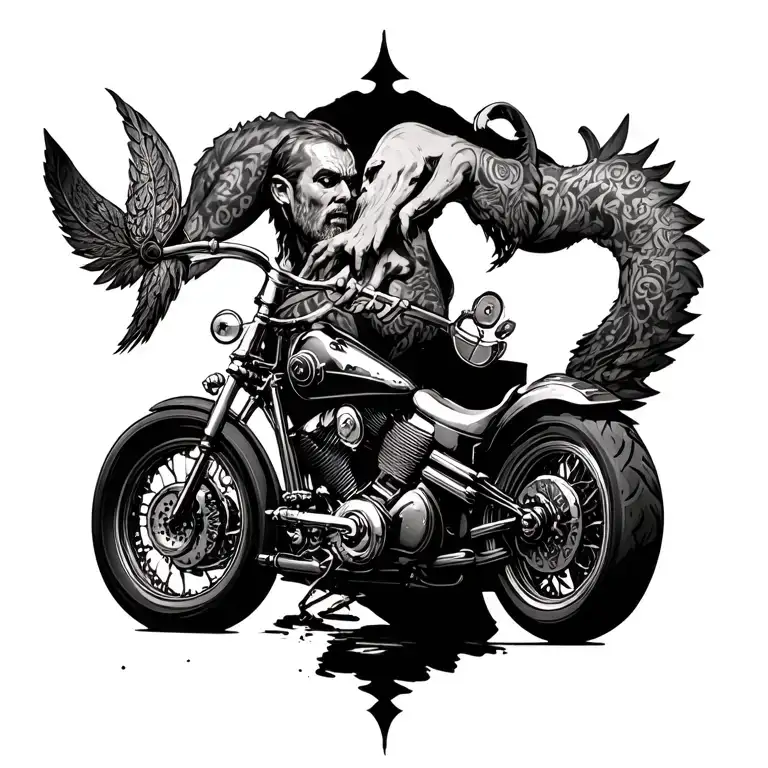 Biker Proposing To Viking