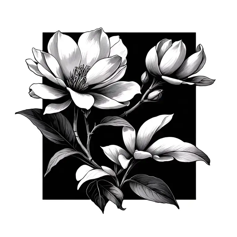 Magnolia Flower Blooming