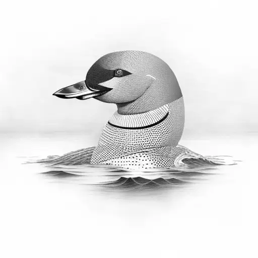 Loon In Water