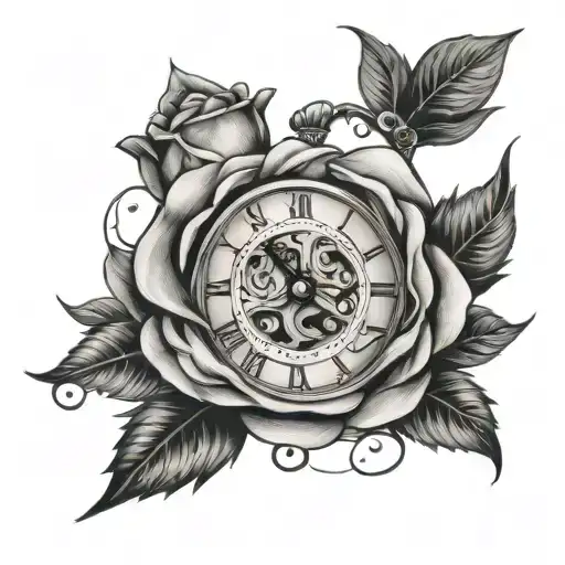 Rose And Clock