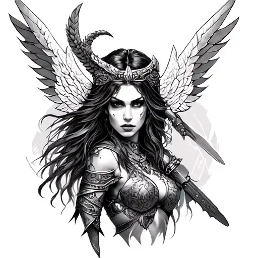 Brave Sadistic Valkyrie Warrior Woman