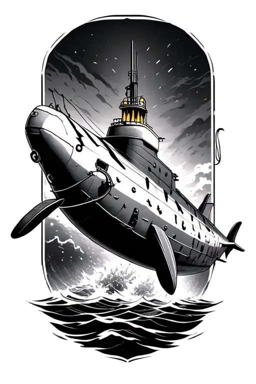 576 Submarine Emerging