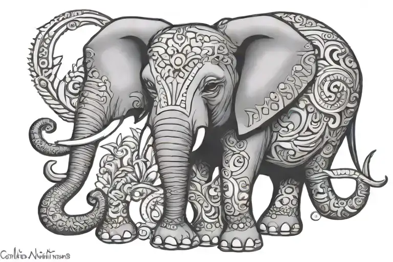 Elephant Adorned