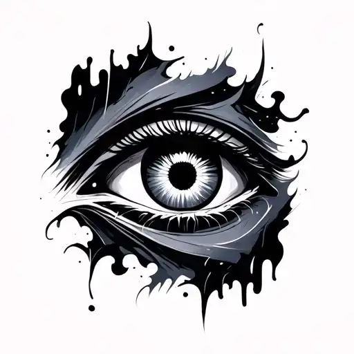 Abstract Creepy Eye