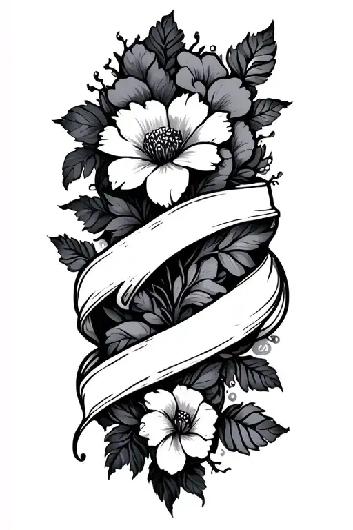 Forearm Flowers And Vines Wrapped