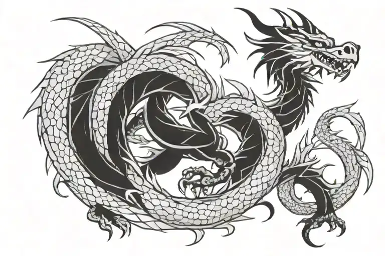 Dragon Lines Connecting Various