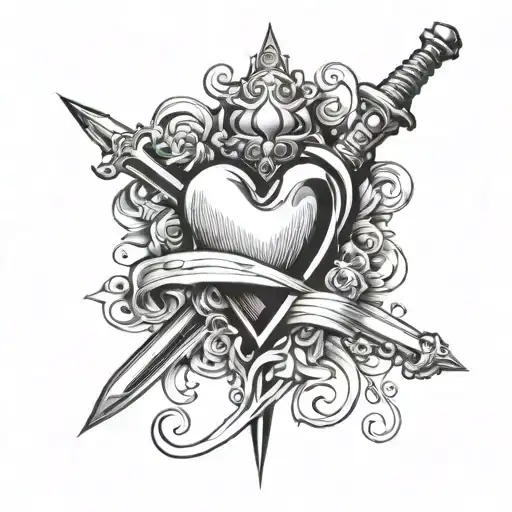 Dagger Piercing Heart