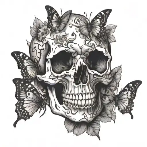 Buterrfly Skull