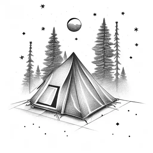 Camping Under The Stars With A 4X4 Parked Nearby