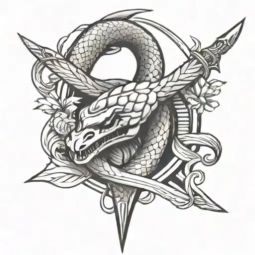 Snake And Dagger