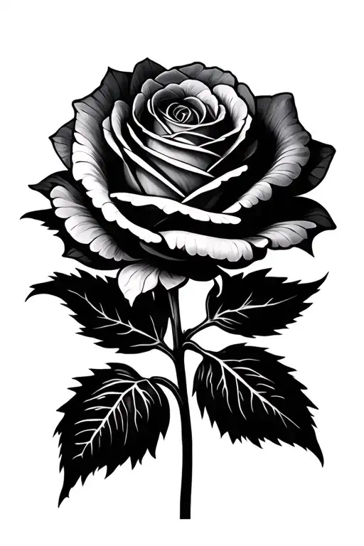 Rose And Daffodil Flower