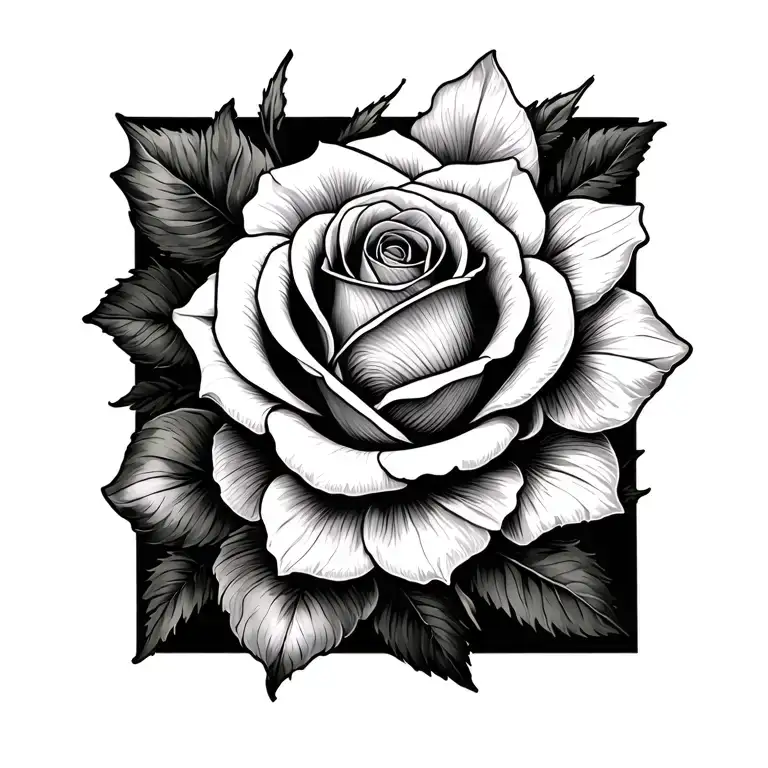 Rose And Daffodil Flower Intertwined