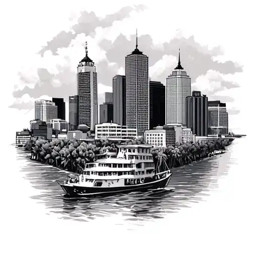 Dominican Republican City Cotui And Maryland City Skyline In The Background