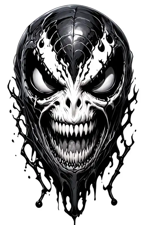 Carnage Goo Symbiote Taking Over No Faces Realistic