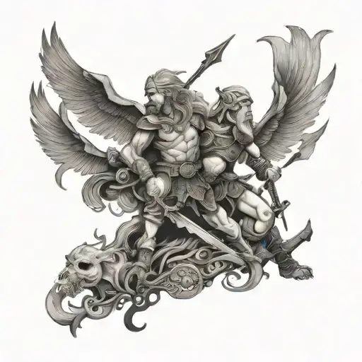 Nordic Mythology Scene