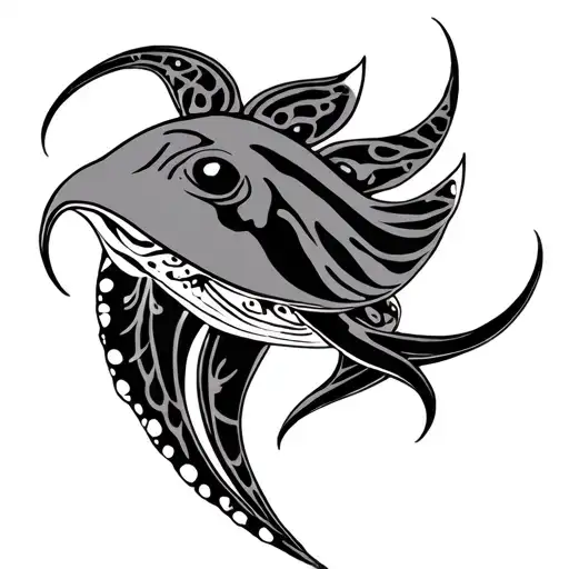 I Want A Stingrays Made Up Of Hawaiian Tribal Design