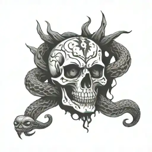 Dead Eater Skull And Snake