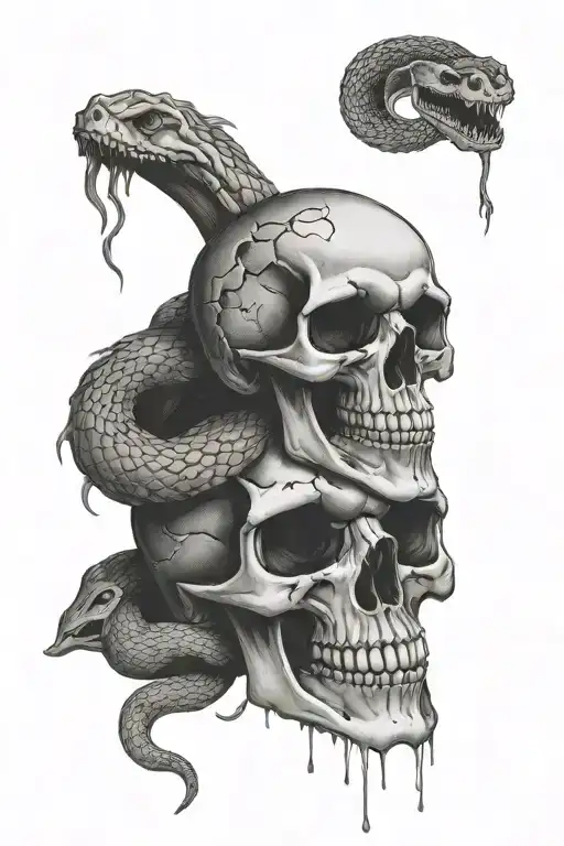 Dead Eater Skull And Snake