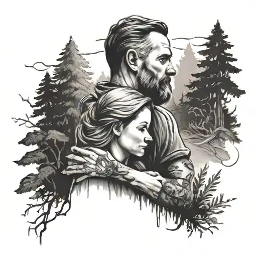 Father Daughter Nature Memory