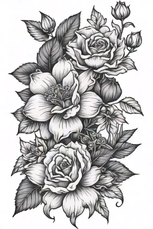 Birth Flowers Wrapped