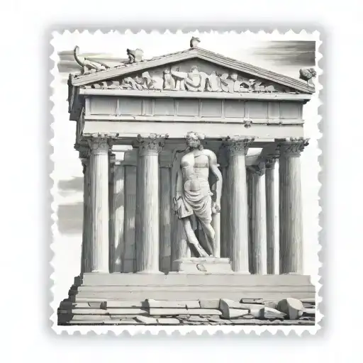 Parthenon Greece Postage Stamp