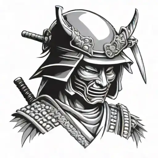 Mask Samurai Standing