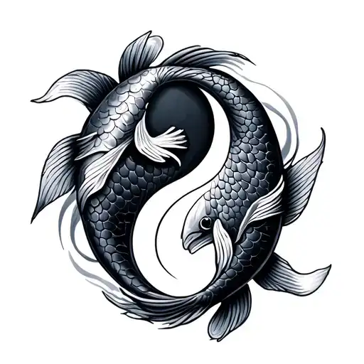 Koi Fish Yin Yang