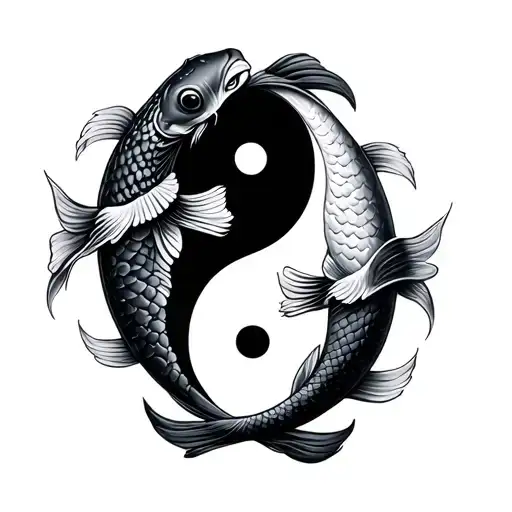 Koi Fish Yin Yang
