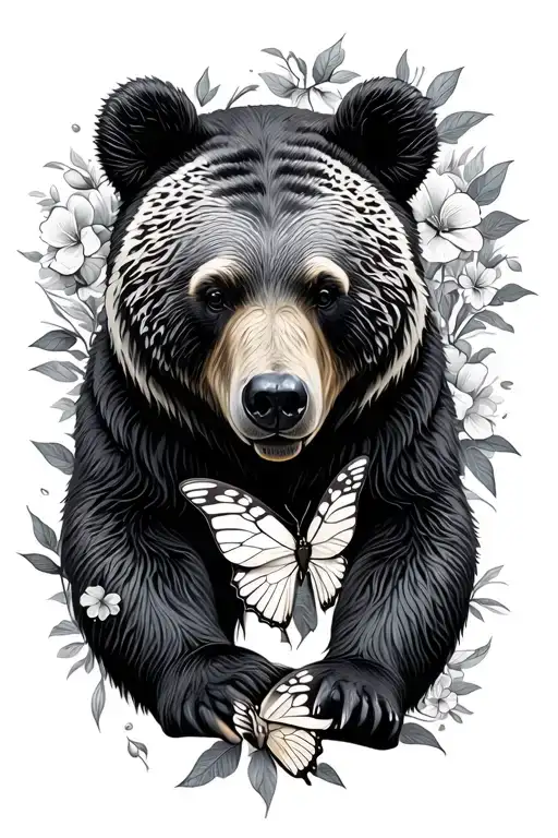 Bear And Butterfly
