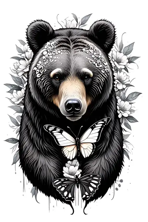 Bear And Butterfly