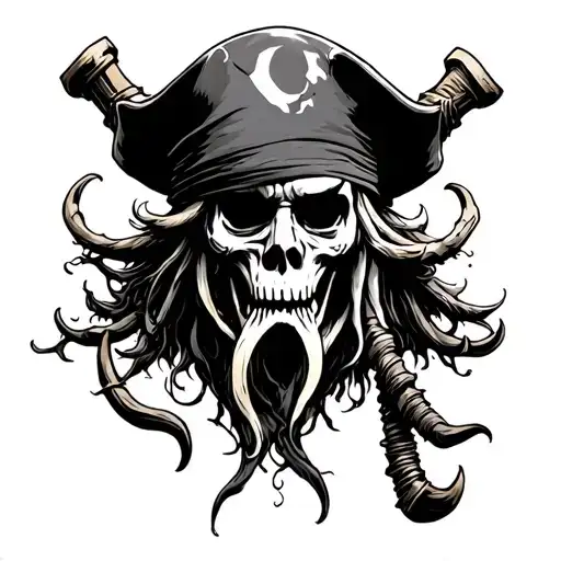Pirate Cross Davy Jones