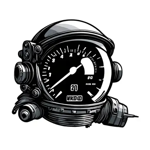 Space Astronaut Car Boost Gauge And Turbo