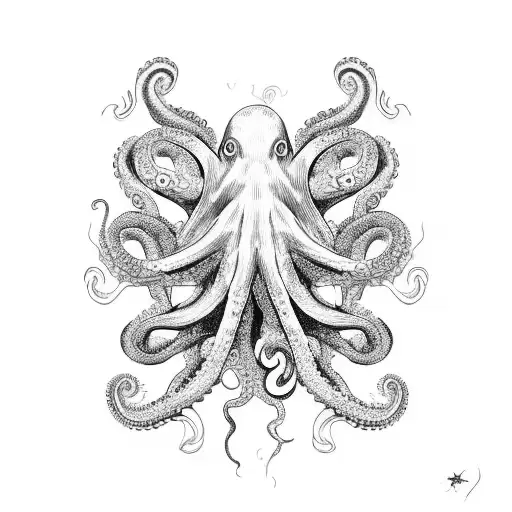 Octopus In The Mediterran Sea