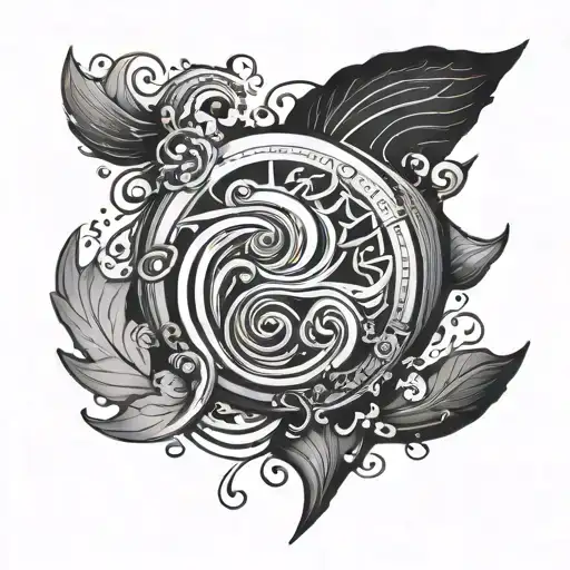 Symbol Real Friendship Love Time Hardship Wave