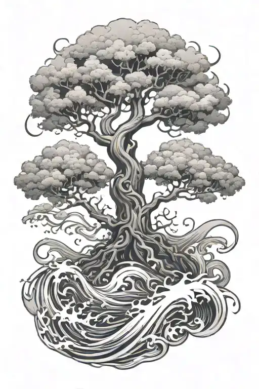 Yggdrasil In Water Waves