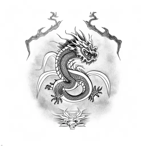 Chinese Dragon With Ox Zodiac