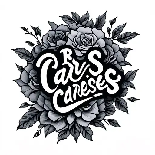 Lettering To Say Or Be Caresses