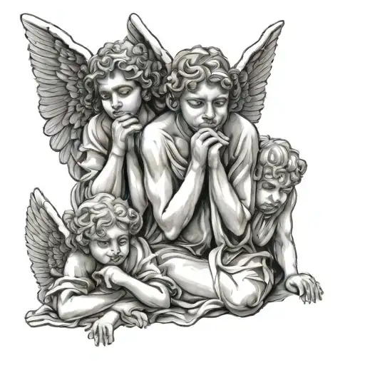 Three Angels See No Evil Hear No Evil And Speak No Evil