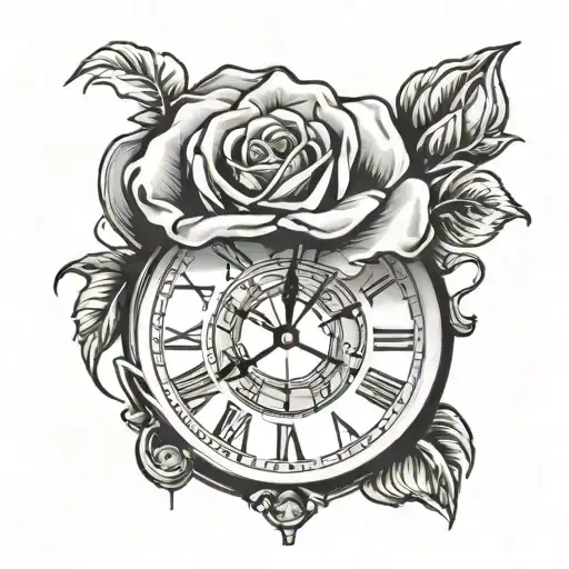 Rose Shaped Clock Melting