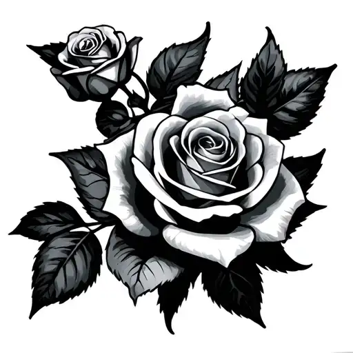 Rip Dad On The Side Of My Neck With 3 Little Roses