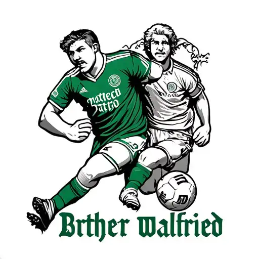Brother Walfried And Glasgow Celtic Footba