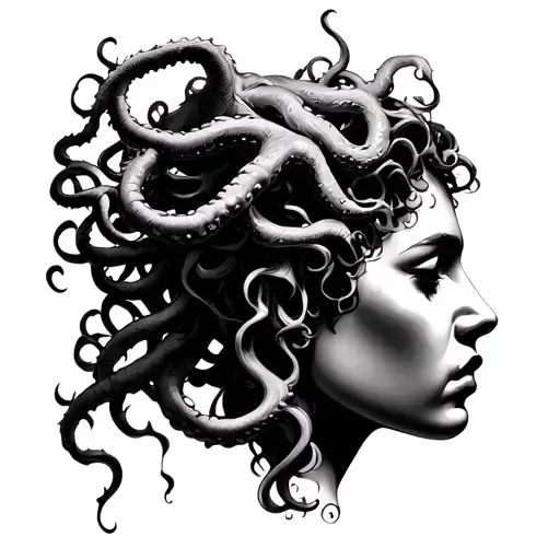 Medusa Head And Shadows