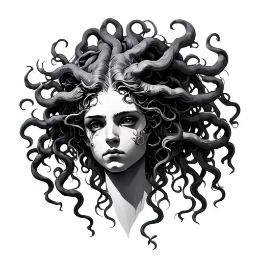 Medusa Head And Shadows