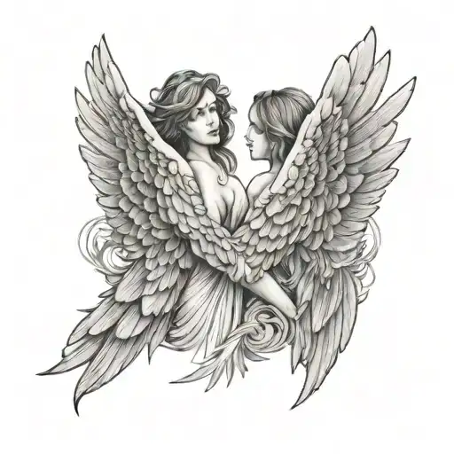 Female Angel Wings