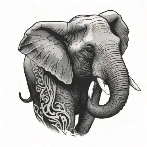 Elephant Head Looking